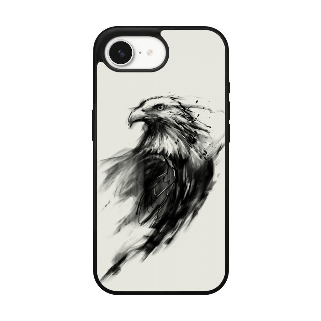 Eagle Art Black Ink iPhone 17e Case