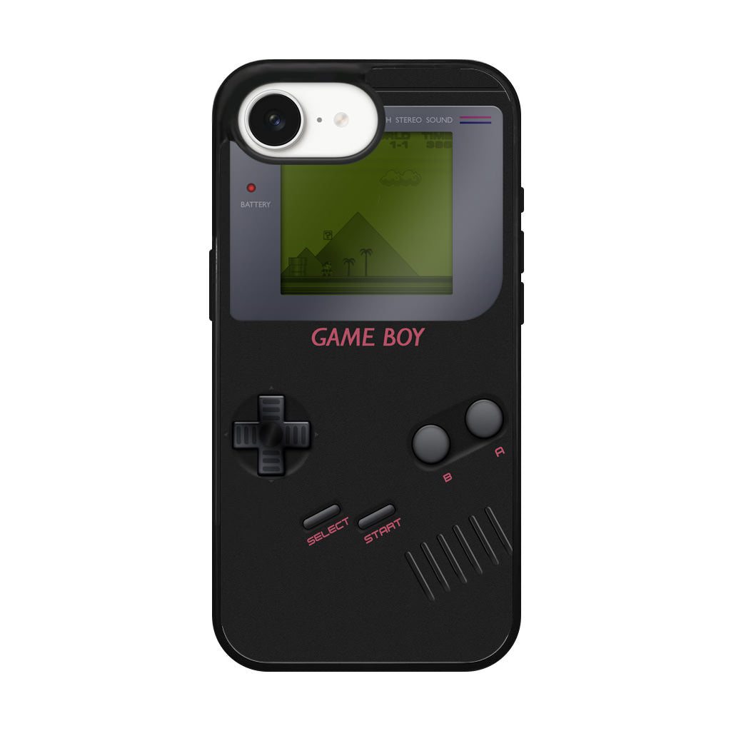 Game Boy Black Model iPhone 16e Case