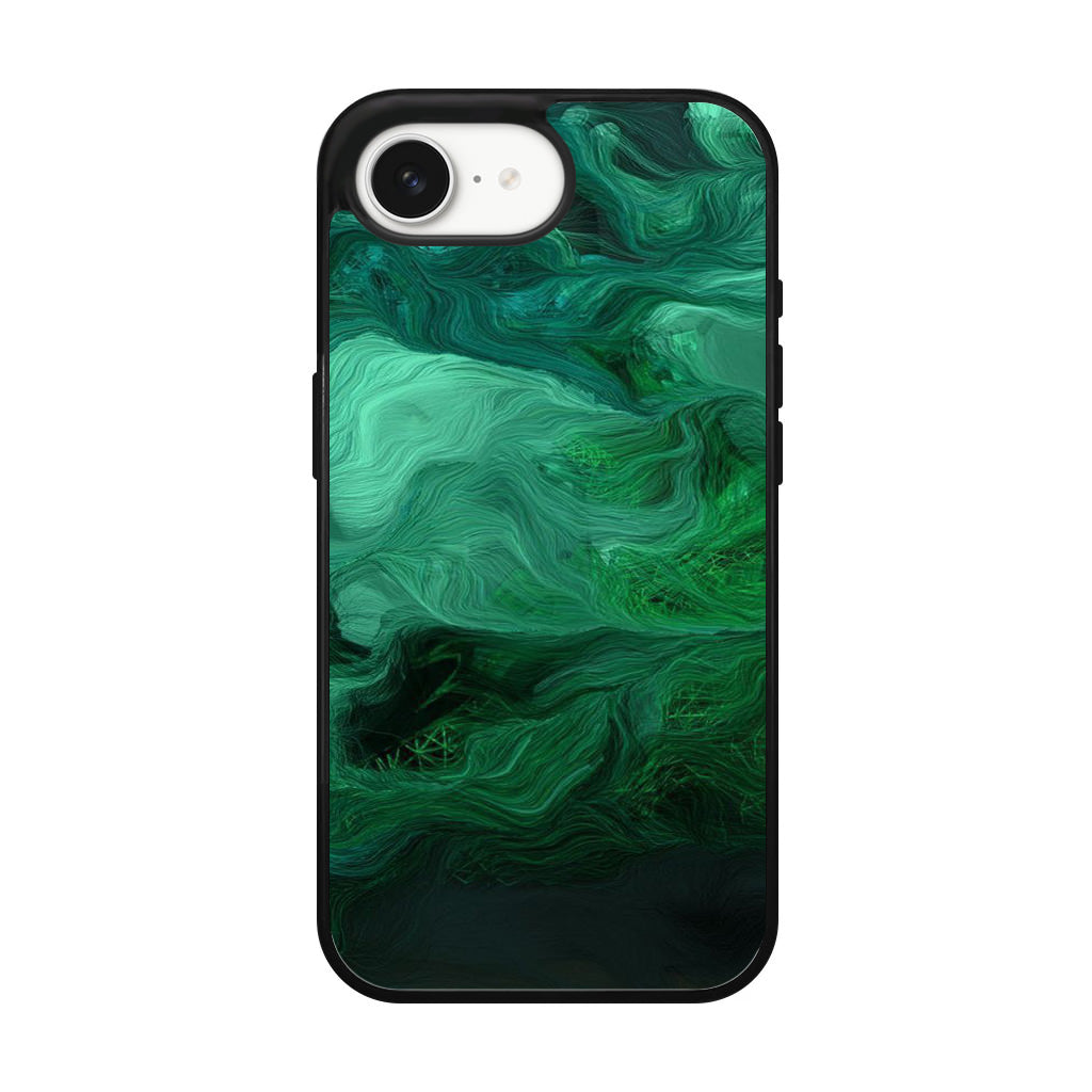 Green Abstract Art iPhone 17e Case
