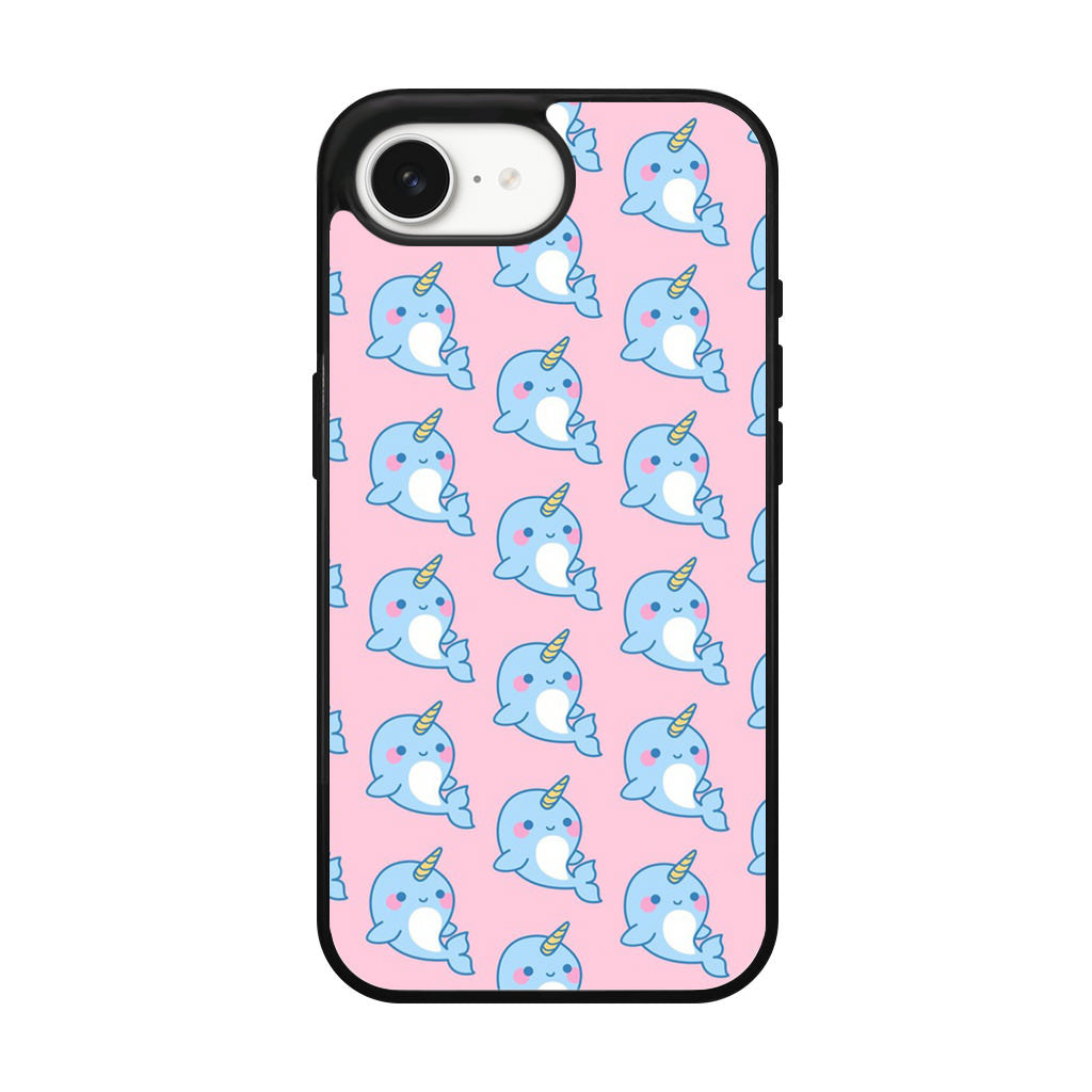 Horned Whales Pattern iPhone 17e Case