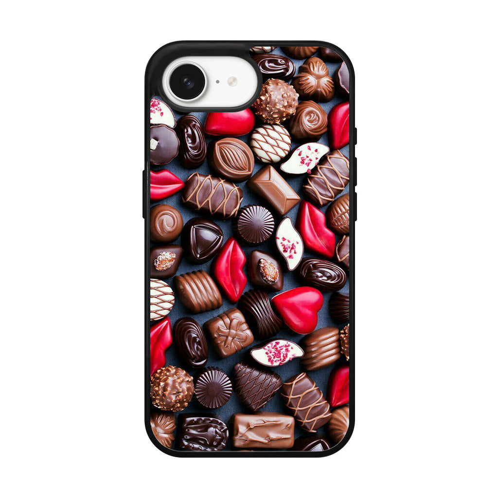 I Love Choco Pattern iPhone 17e Case