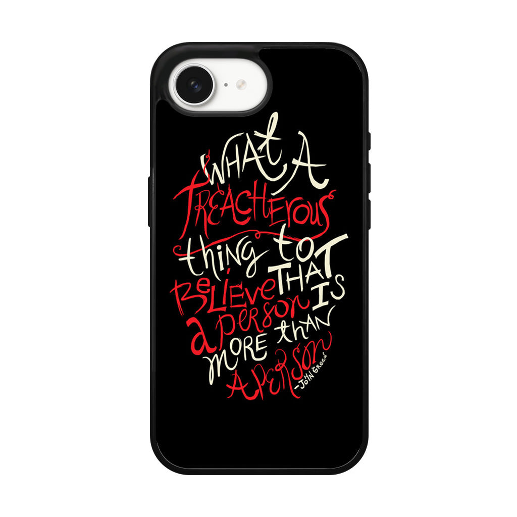 John Green Quotes More Than A Person iPhone 17e Case