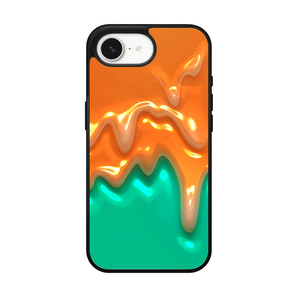 Orange Paint Dripping iPhone 17e Case