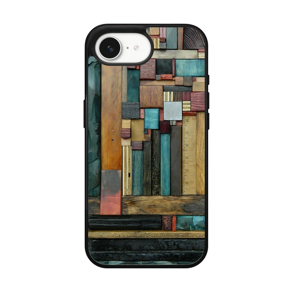 Painted Abstract Wood Sculptures iPhone 17e Case