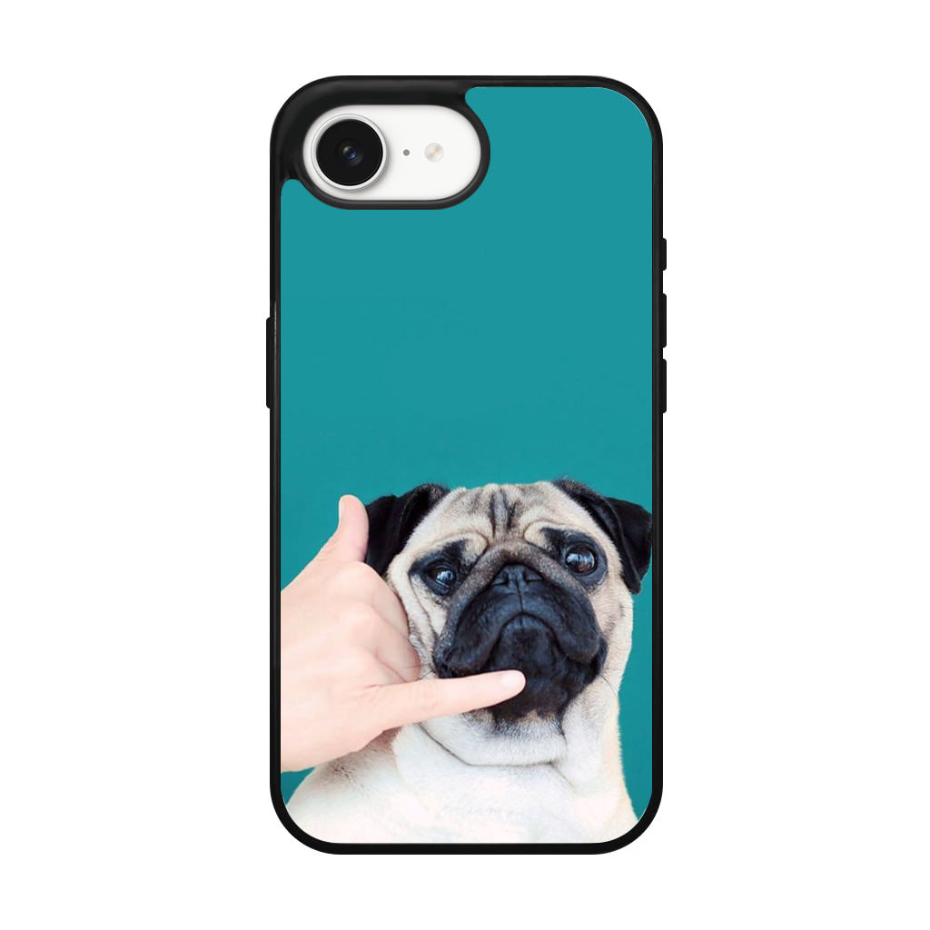 Pug is on the Phone iPhone 17e Case