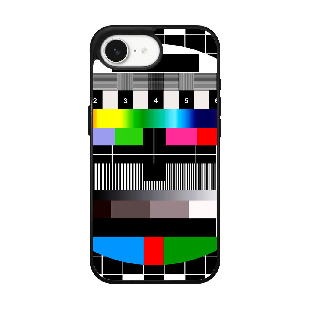 Scheme Pause TV Colorful Mesh iPhone 17e Case