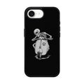 Skeleton Rides Scooter iPhone 17e Case
