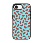 Watermelon Fruit Pattern Blue iPhone 17e Case