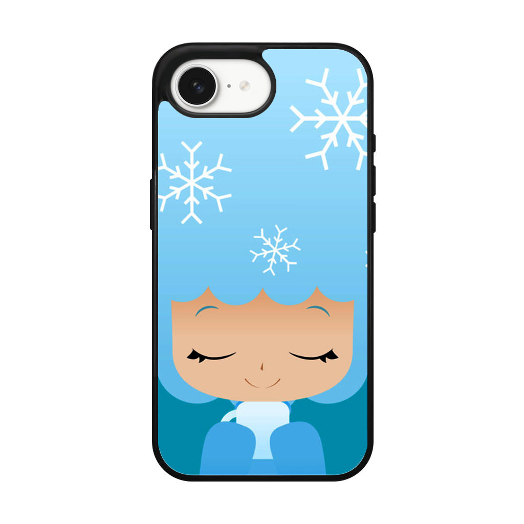 Winter Afro Girl iPhone 17e Case