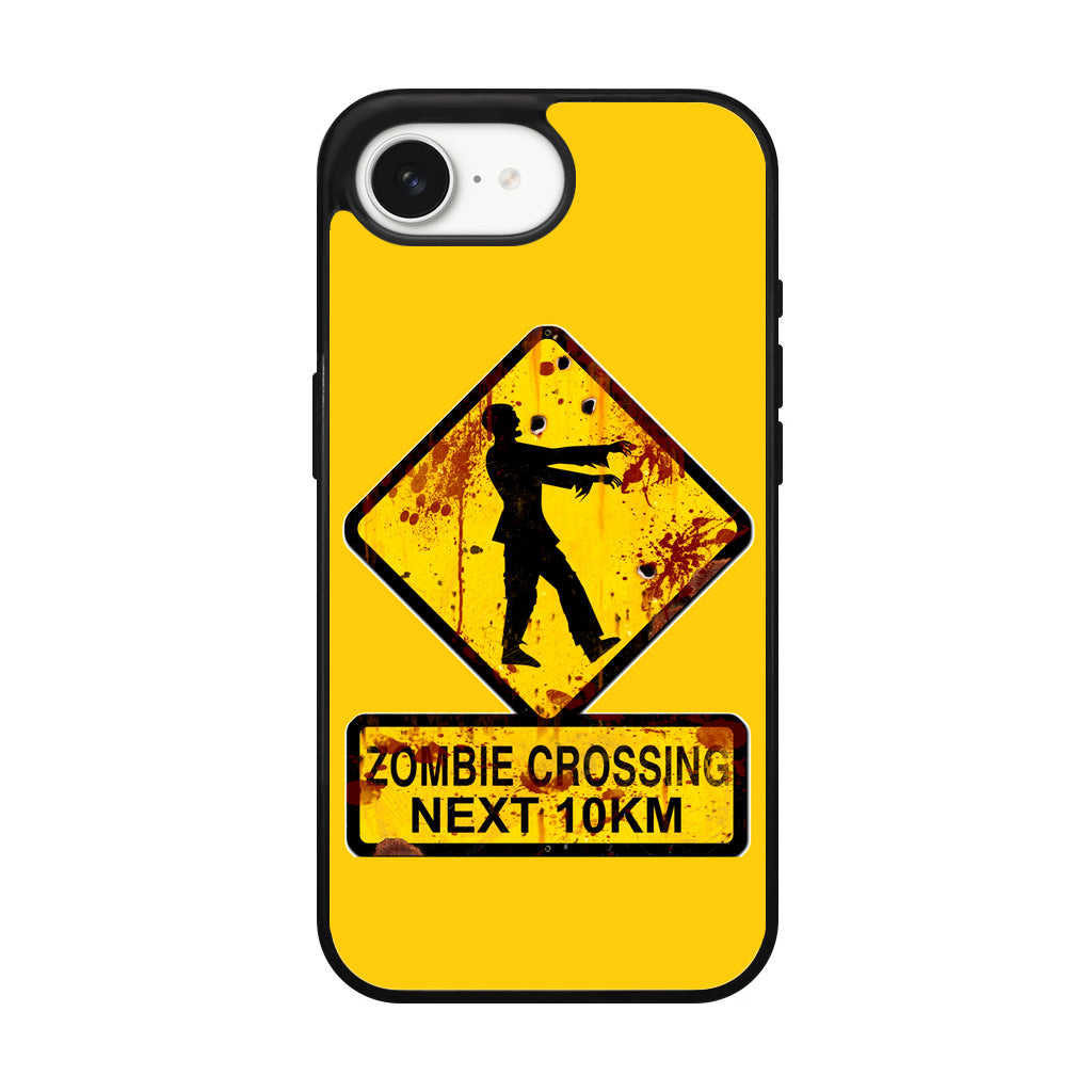 Zombie Crossing Sign iPhone 17e Case