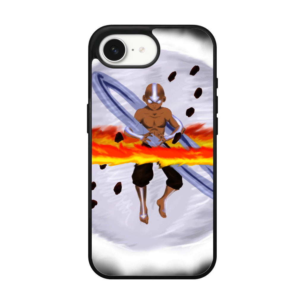 Avatar Aang Controls Four Elements iPhone 17e Case
