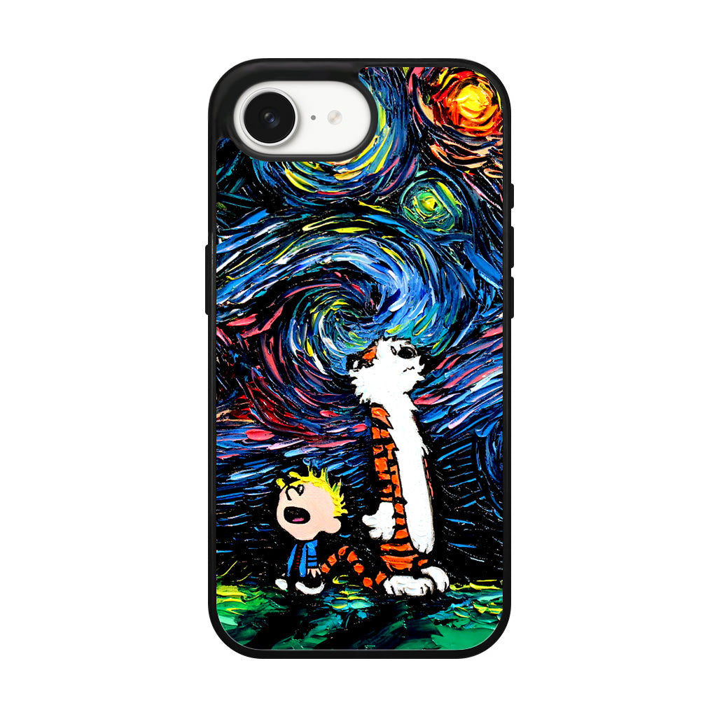 Calvin Art At Starry Night iPhone 17e Case