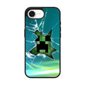 Creeper Glass Broken Green iPhone 16e Case