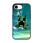 Creeper Glass Broken Green iPhone 17e Case