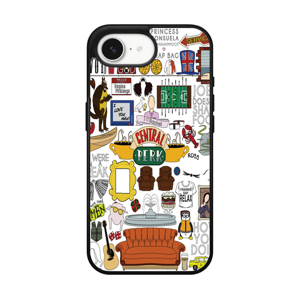 Friends TV Show Central Perk Sticker iPhone 17e Case
