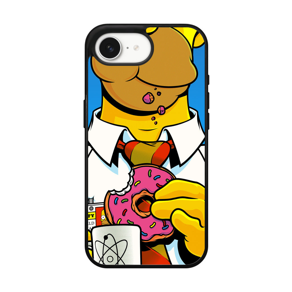 Homer Eats Donut iPhone 17e Case