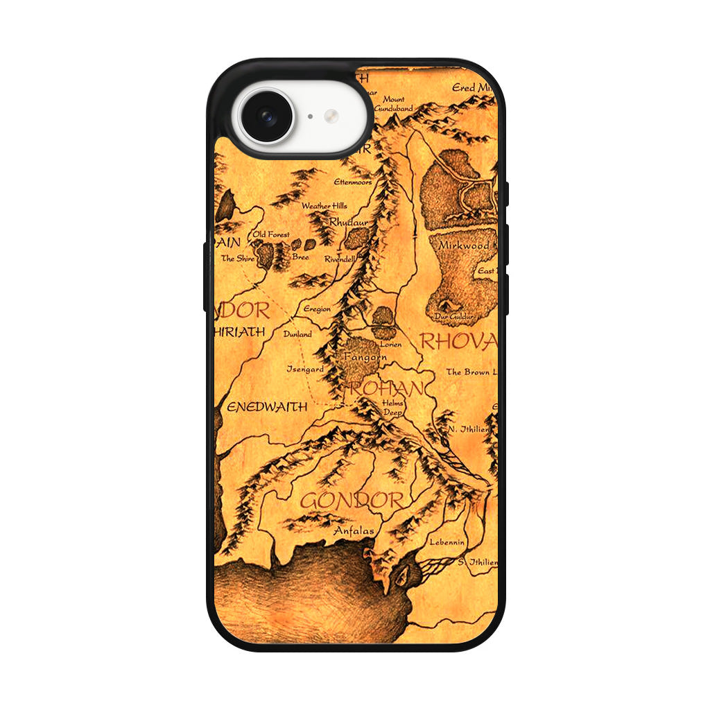 Middle Earth Map Hobbit iPhone 17e Case