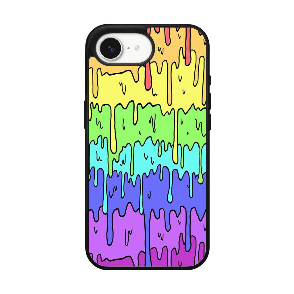 Pastel Kawaii Melting Rainbow iPhone 17e Case