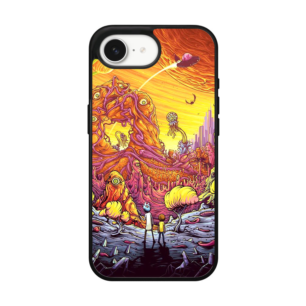 Rick And Morty Alien Planet iPhone 17e Case