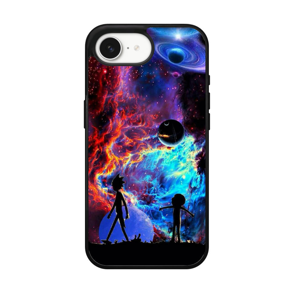 Rick And Morty Flat Galaxy iPhone 17e Case
