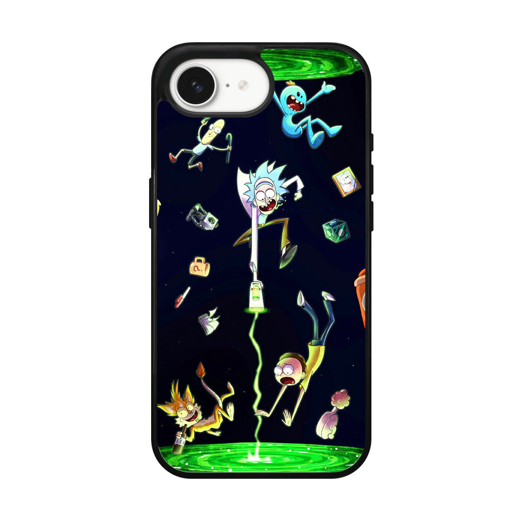 Rick And Morty Portal Fall iPhone 17e Case