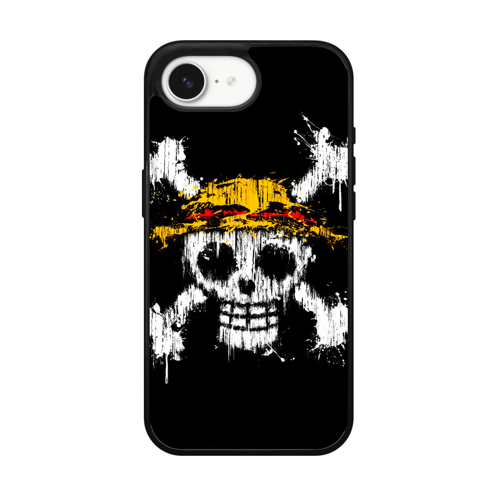 Straw Hat Pirate Logo Paint iPhone 17e Case