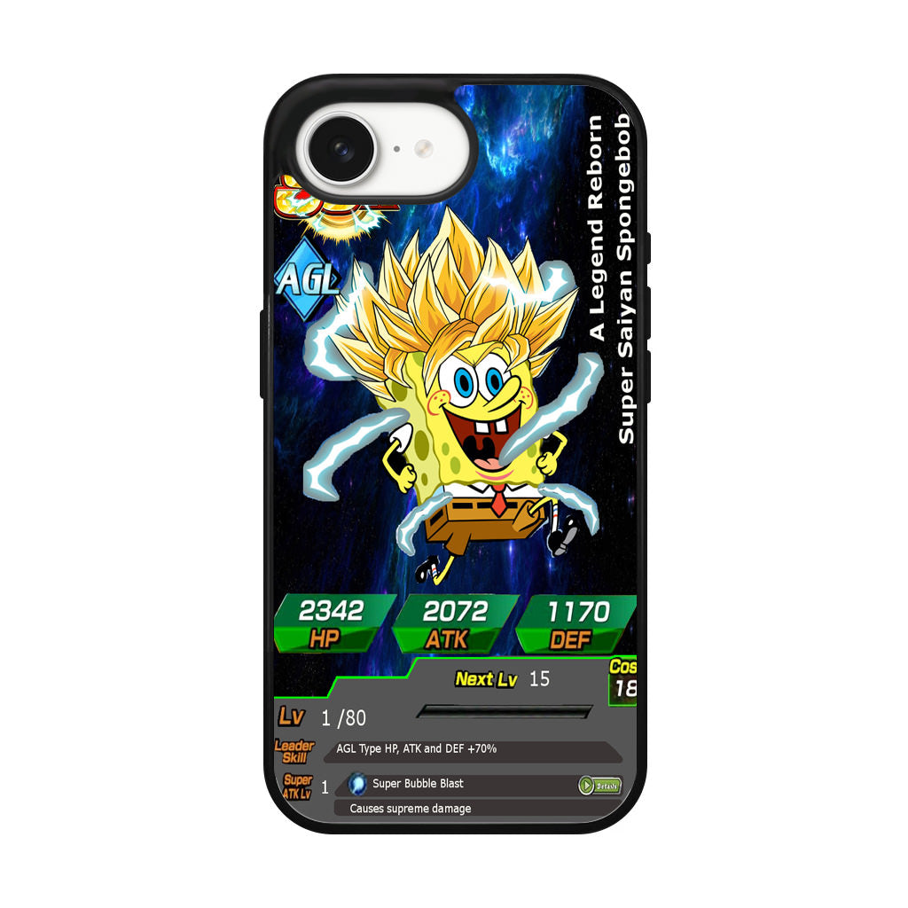 Super Saiyan Spongebob Card iPhone 17e Case
