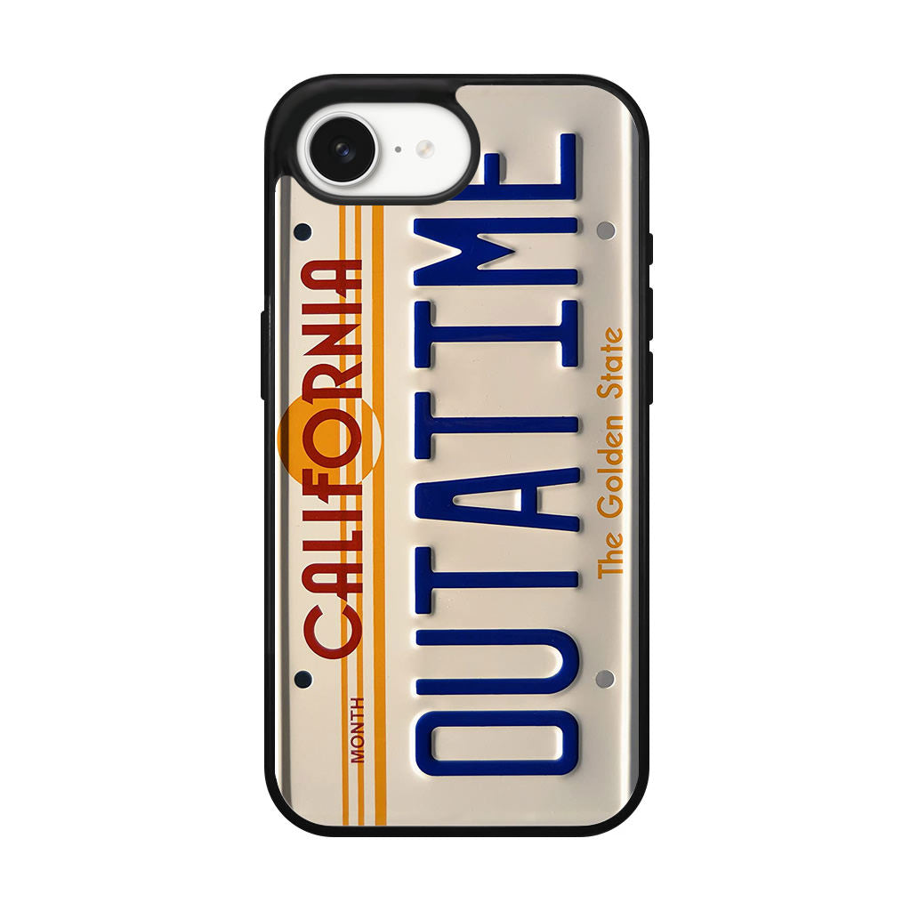 Back to the Future License Plate Outatime iPhone 17e Case