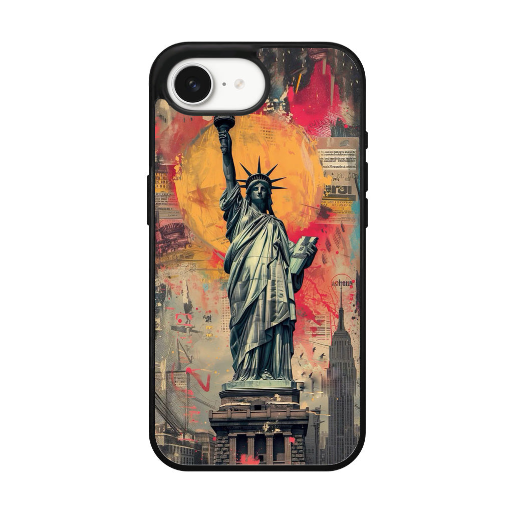 Canvas Art Statue of Liberty iPhone 17e Case