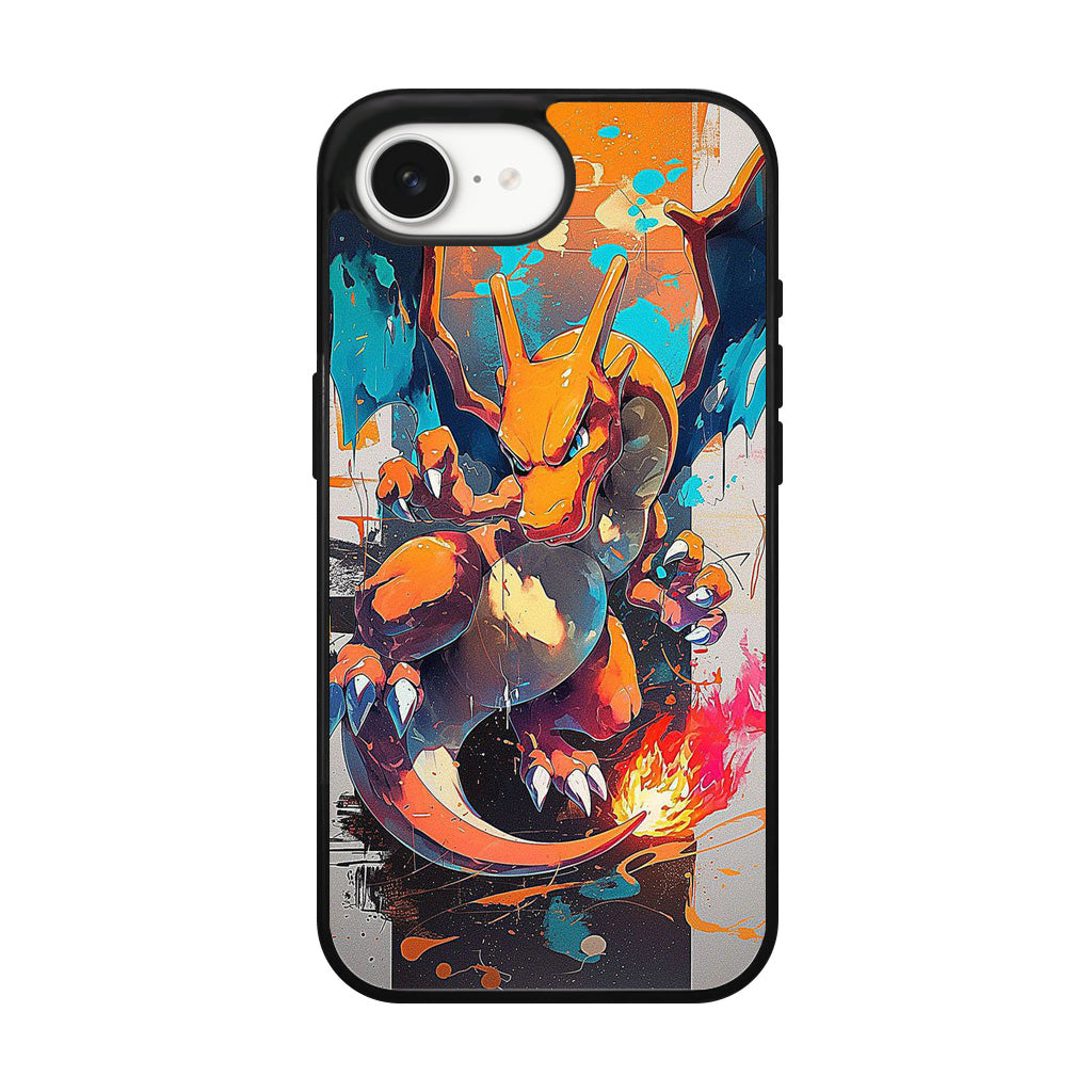 Charizard Inferno on Canvas iPhone 16e Case