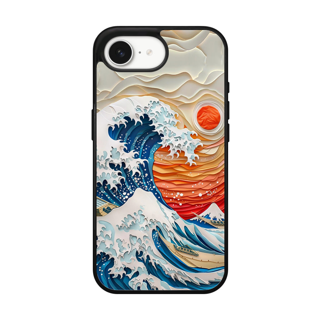 The Great Wave Off Paper Art iPhone 17e Case