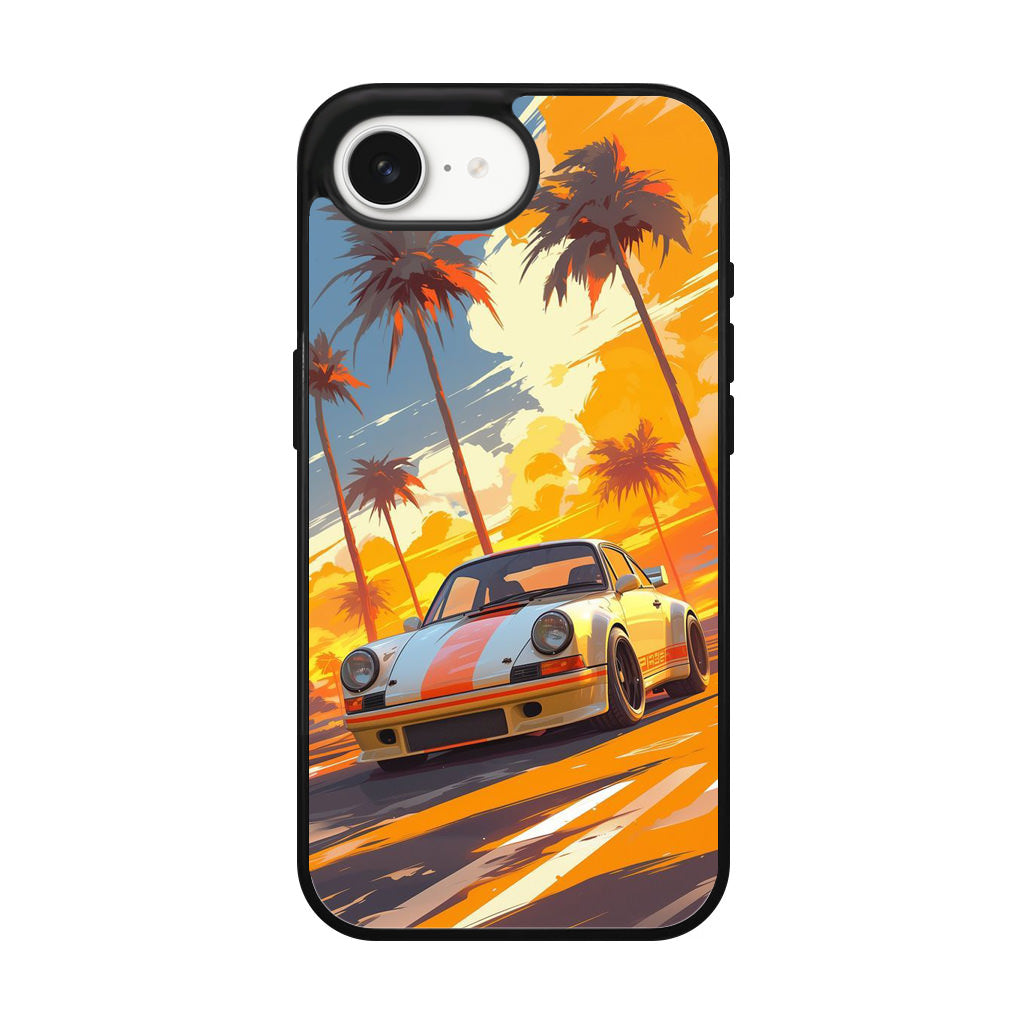 Turbo Dreams in Neon Palms iPhone 16e Case