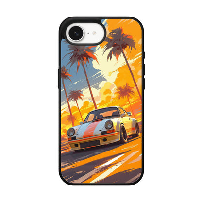 Turbo Dreams in Neon Palms iPhone 16e Case