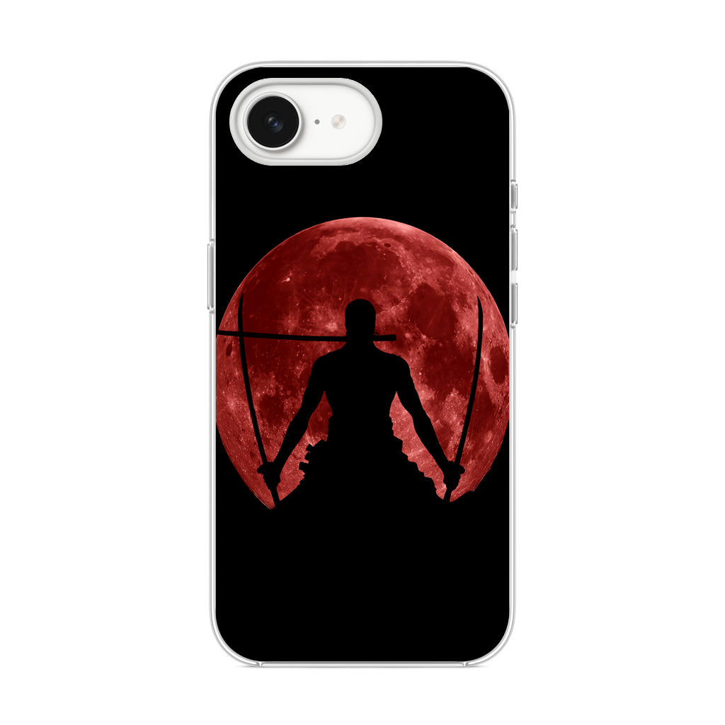 Silhouette Of Zoro In Santoryu Mode iPhone 16e Case