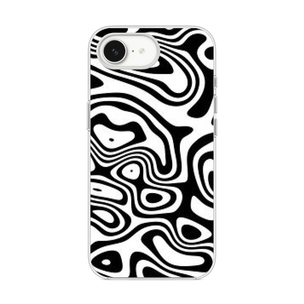 Abstract Black and White Background iPhone 16e Case
