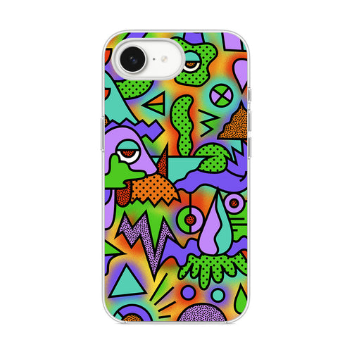 Abstract Colorful Doodle Art iPhone 17e Case