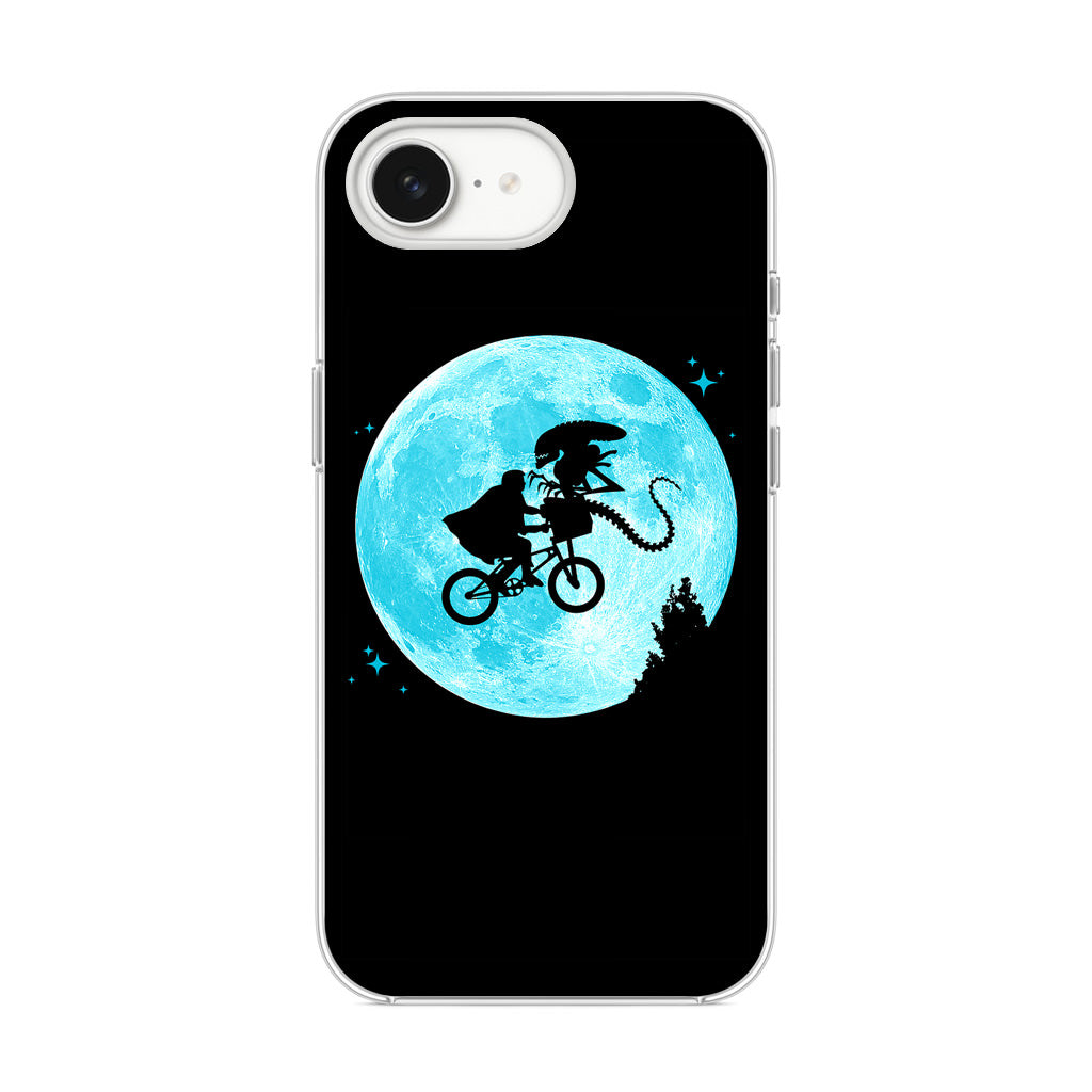 Alien Bike to the Moon iPhone 16e Case