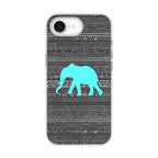 Aztec Elephant Turquoise iPhone 16e Case