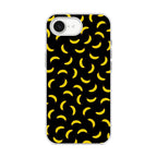 Bananas Fruit Pattern Black iPhone 16e Case