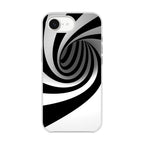 Black and White Twist iPhone 16e Case