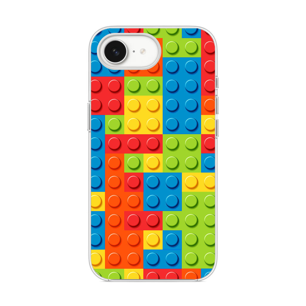 Blocks Rainbow Pattern iPhone 16e Case