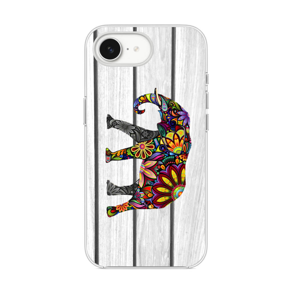 Colorful Elephant Flower iPhone 16e Case