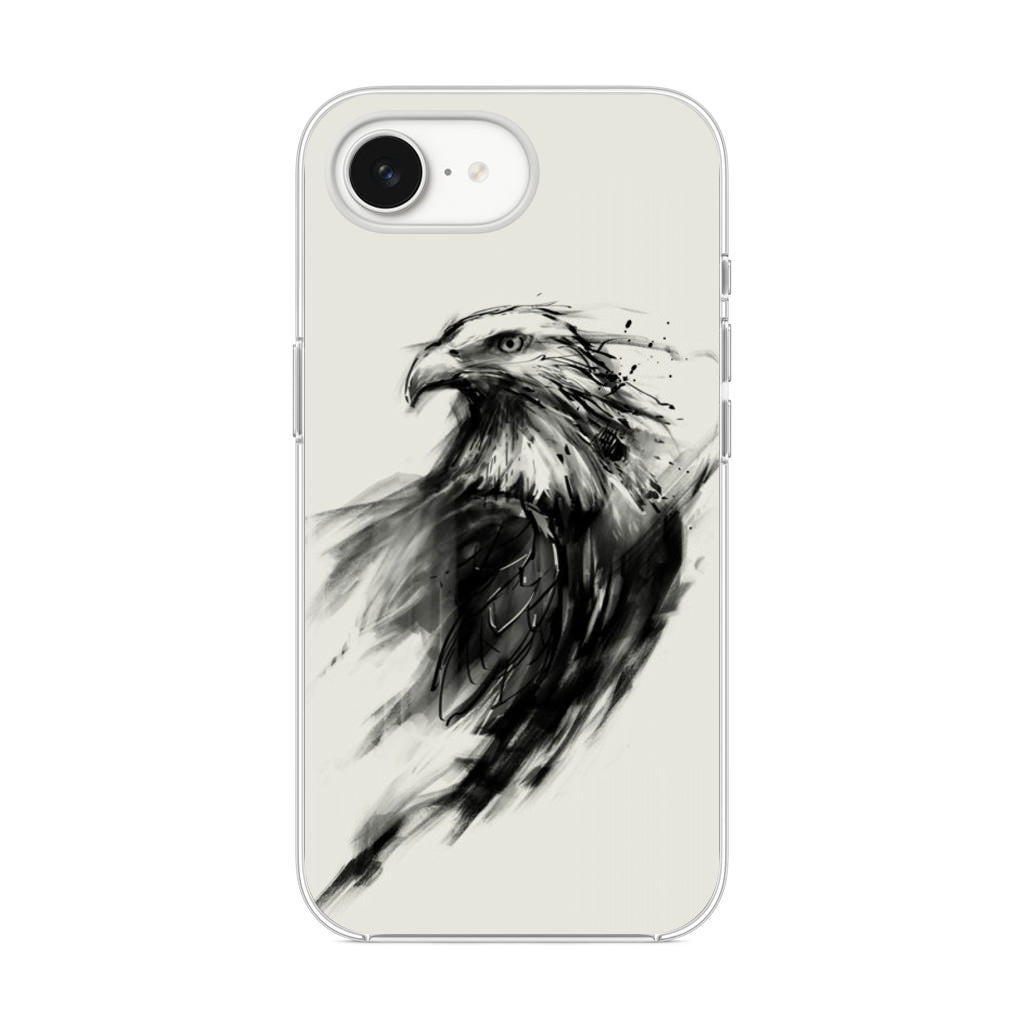 Eagle Art Black Ink iPhone 16e Case