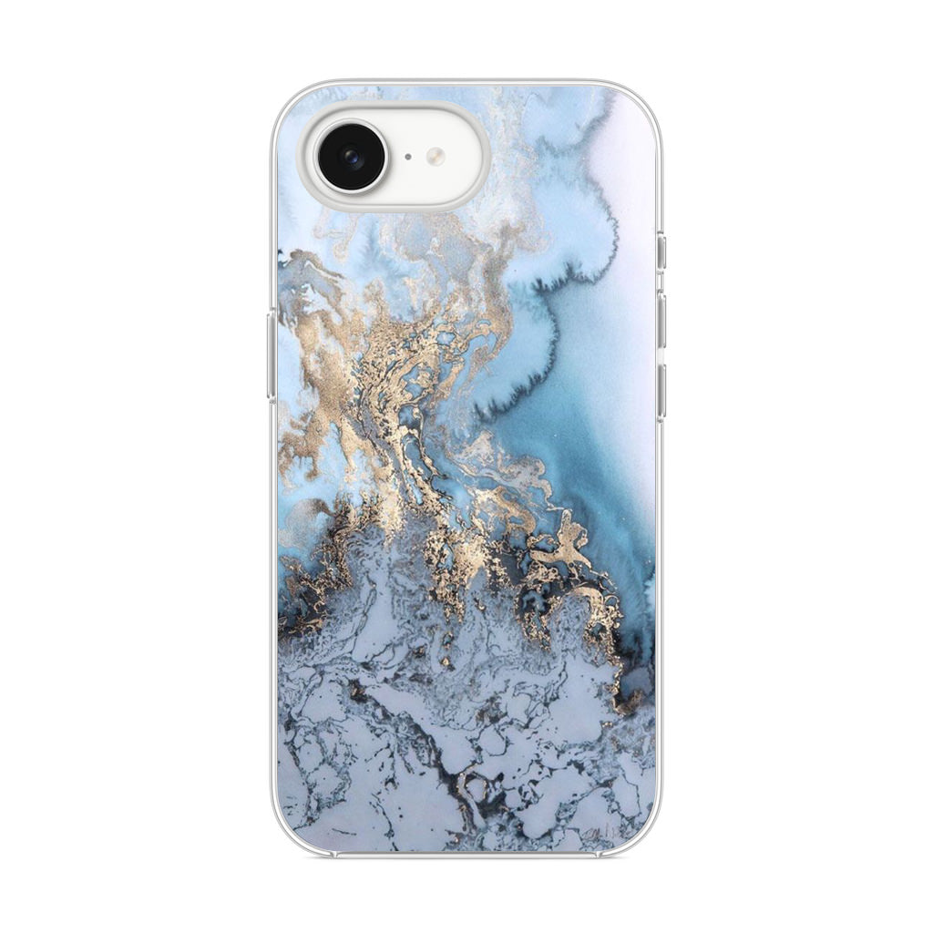 Golden Azure Marble iPhone 16e Case