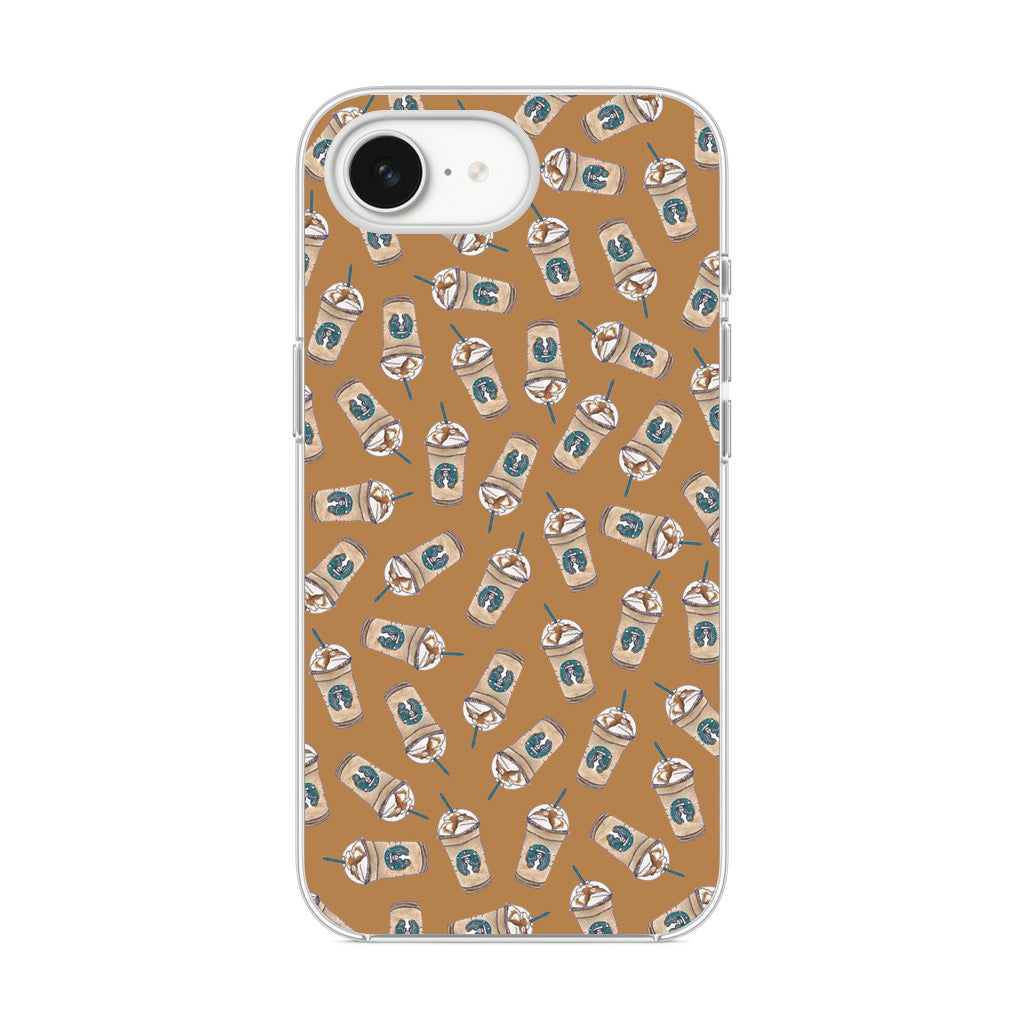 Iced Cappuccinos Lover Pattern iPhone 16e Case