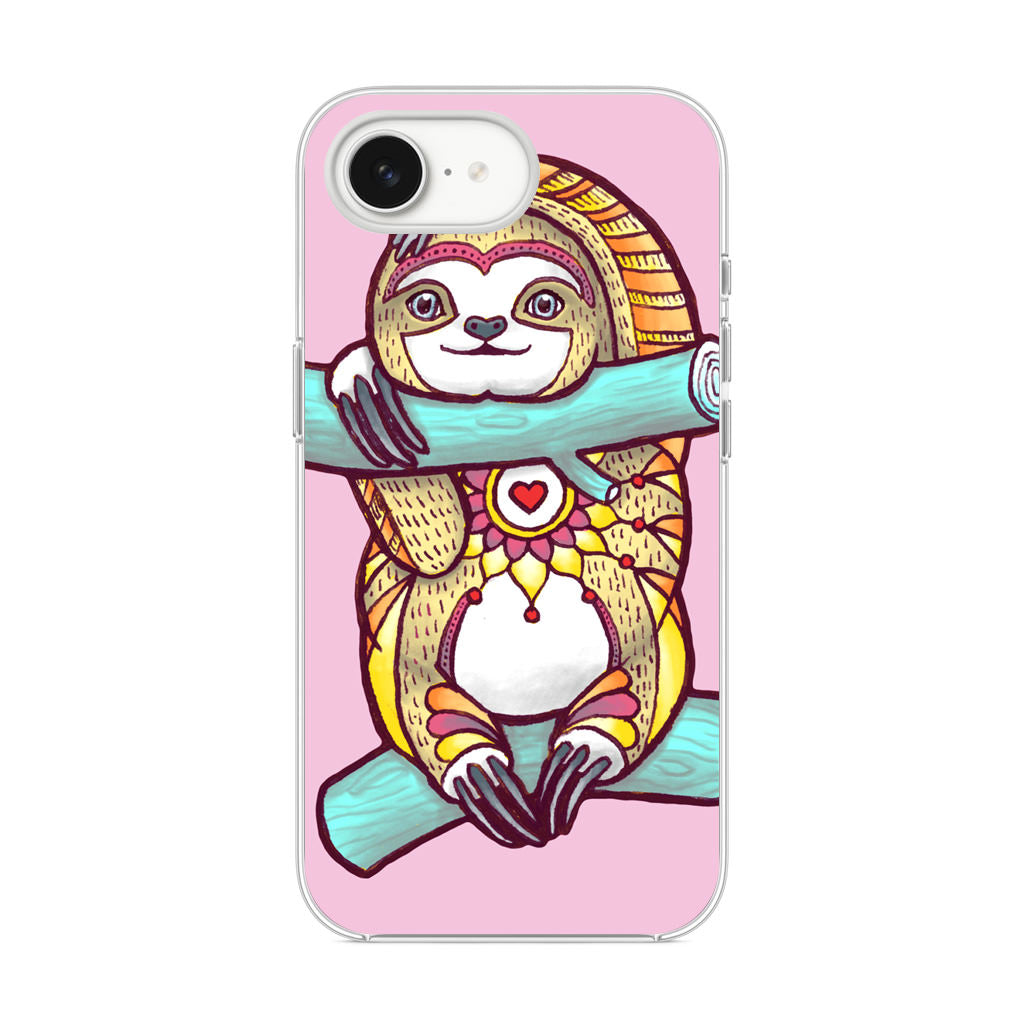 Mandala Sloth iPhone 16e Case