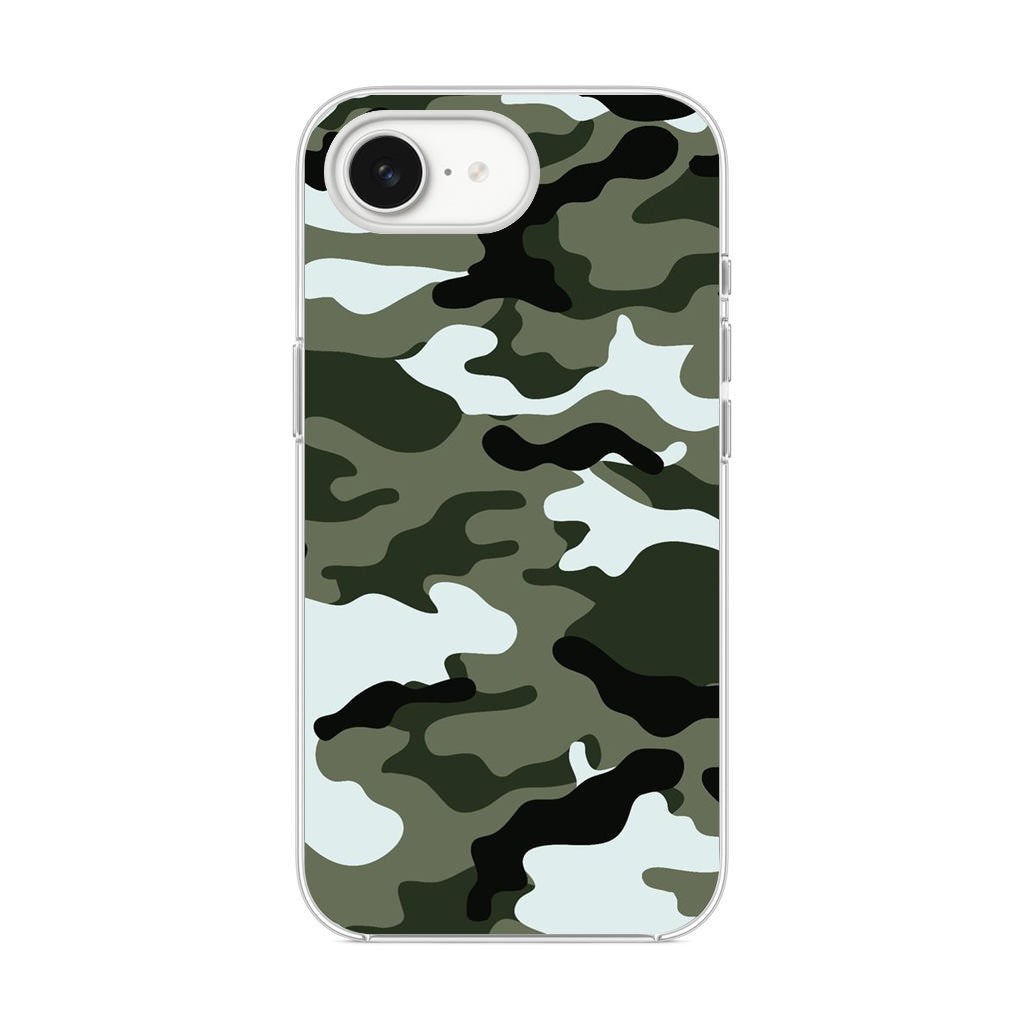 Military Green Camo iPhone 16e Case
