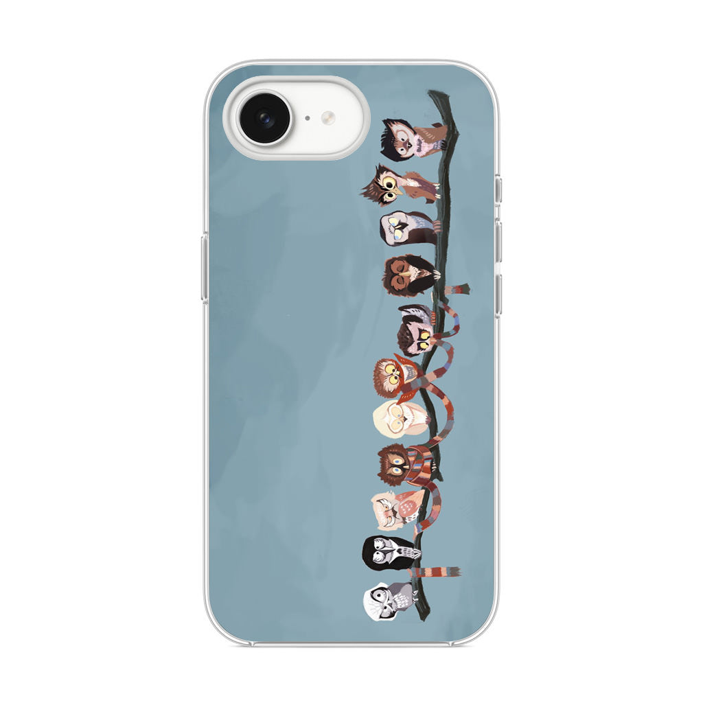 Owls on The Branch iPhone 16e Case