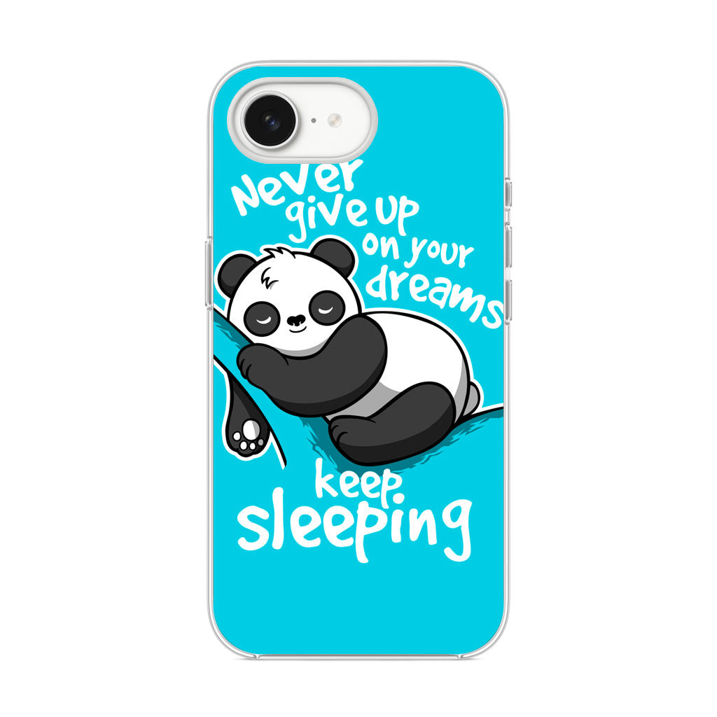Panda Keep Sleeping iPhone 16e Case