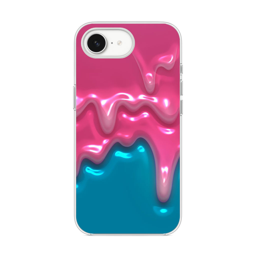 Pink Paint Dripping iPhone 16e Case